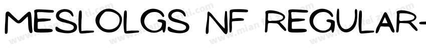 MesloLGS NF Regular字体转换
